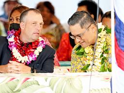 Lt. Gov.  Josh Green and Lt. Governor Talauega 