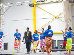Miss Pacific Island contestants in rehearsal