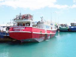 Hawaii fishing boats at Pier 22 in Honolulu.