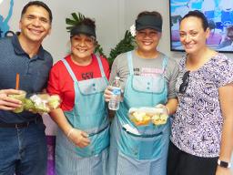  Will and Sisi Spitzenberg treated those who attended opening to a special menu of nutritious goodies