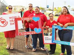 Dept. of Health staffers during heart wave
