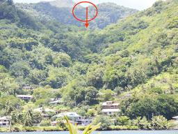 This is the actual part of the Mageo family land in Pago