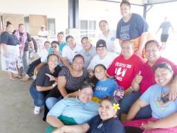 HR personnel at Nuuuli VocTech High during Adopt A School program