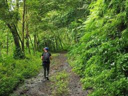 The track up Mt 'Alava. 