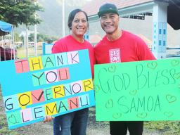 Staci Iafeta (left) and her husband, Siave Iafeta (right)