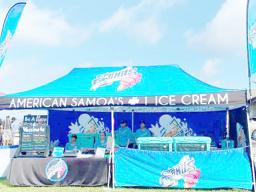 Samu's booth at Lions Park event