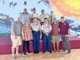 The Tafuna High School Change of Command ceremony