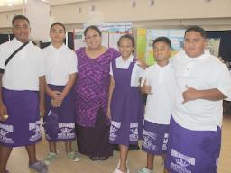 Faleasao Elementary School Science teacher and students