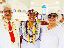 Toasamoa Tuialu’ulu’u with her spiritual parents
