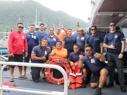  DPS Marine Patrol Division with instructors from the US Coast Guard’s Maritime Safety and Security Team 