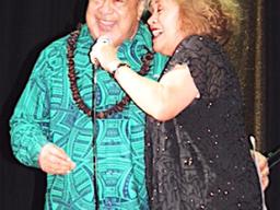 Vaitoa Hans Langkilde and one of the Yandall sisters