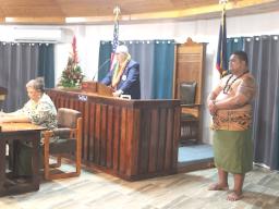 Senate President Tuaolo M. Fruean