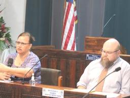 Attorney General Gwen Tauiliili-Langkilde and the Governor’s Chief Legal Counsel, Barry Fundt 