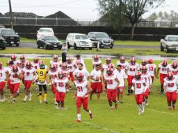 Faga’itua Vikings Football Team running towards the sidelines 