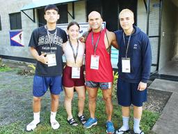 Stanley Tapuaialupe Iakopo with his children