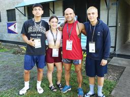 Stanley Tapuaialupe Iakopo with his children