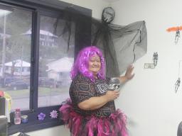 Nokia Ioane showcasing her HALLOWEEN costume