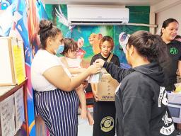Nu’uuli Vocational Technical High School students at LBJ Hospital
