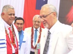 Governor and first lady with Samoa PM