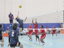 Women's volleybll action