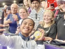 Alena Saili wins gold