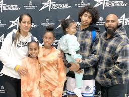  Nathanael with mom, dad and three sisters