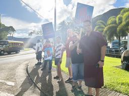 Demonstation against expansion of PRIA