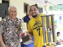 FFAS President, Sen. Faiivae Iuli Alex Godinet (left) and Rambo Tapui