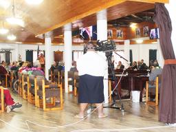 TV cameraman taping Fono opening