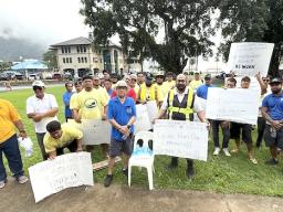 ASSA employees and ASSA Chief Executive Office protest
