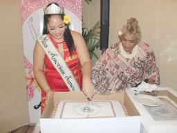 MASI President Simeafou Imo and reigning Miss American Samoa Judy F. Taunu’u