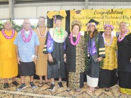 NVTHS grads with dignataries 