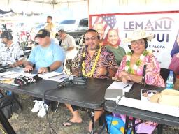 Media Team Taupa'u Tauileave and Jacqueline