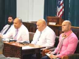 ) CFO Sefanaia Kaimautotoya, CEO Dr. Akapusi Ledua, CMO Dr. James Sunia, and HR Director Stanley Iakopo