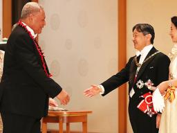 Head of State, His Highness Tuimaleali’ifano Va’aletoa Sualauvi II and Her Highness Masiofo Faamausili Leinafo Tuimaleali’ifano attended the Ceremony of Enthronement for His Majesty Emperor Naruhito of Japan