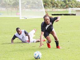 Jaiyah Saelua of American Samoa in action