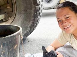 US Army Specialist Jayne Tuvale of Laulii and Aoloau