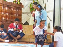 CCCAS Aasu youth performing their skit