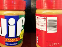 Sample of recalled Jif product