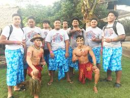 Some members of Team Amerika Samoa at Polynesian Cultural Center