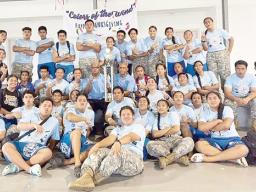 Samoana High School JROTC team