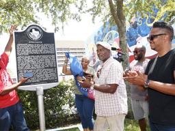 Juneteenth historic market in Galveston Texas