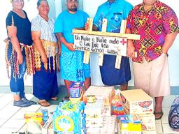 Donation ceremony at Kanana Fou