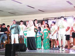 Renowned gospel group, the Katina Brothers on stage in American Samoa