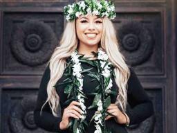 Keilani Afalava with her degree