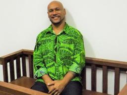 Malele Atofu, aka King Faipopo, sitting in court