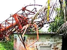 toppled kvzk-tv tower