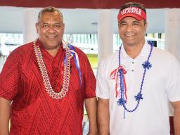Lemanu Palepoi Sialega Mauga (left) and Talauega Eleasalo Ale