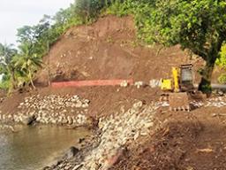 landslide area at Asili