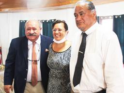 [l-r] Moefaauo Bill Emmsley, Dr. Jean Anderson, and Dr. Malouamaua Tuiolosega